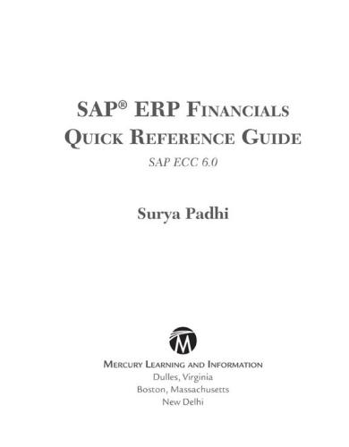 ﻿راهنمای مرجع سریع SAP ERP Financials: SAP ECC 6.0