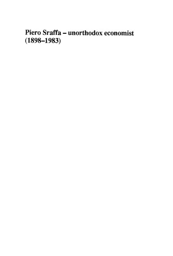 ﻿پیرو سرافا - اقتصاددان غیرمتعارف (1898-1983): یک مقاله بیوگرافی