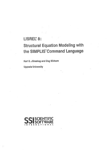 ﻿LISREL 8: مدل سازی معادلات ساختاری با زبان دستوری SIMPLIS