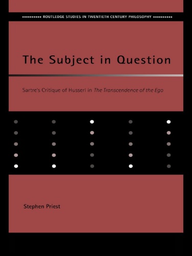 ﻿موضوع مورد سوال نقد سارتر از هوسرل در کتاب تعالی نفس