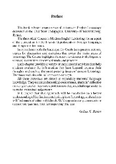 ﻿فرهنگ شناسی: راهنمای فعلی. واژگان شناسی زبان انگلیسی