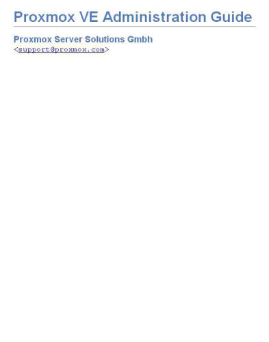 ﻿راهنمای مدیریت Proxmox VE