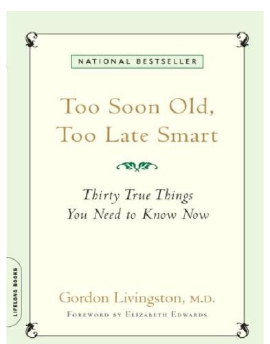 ﻿خیلی زود پیر، خیلی دیر باهوش: سی چیز واقعی که اکنون باید بدانید