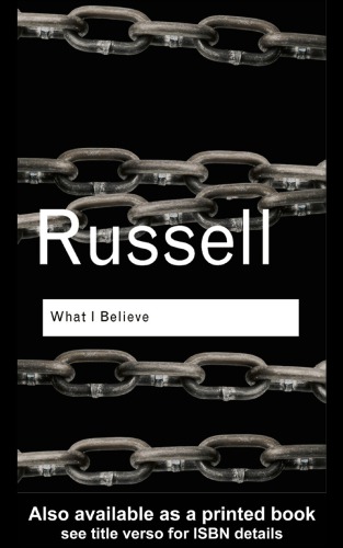 ﻿چیزی که من باور دارم