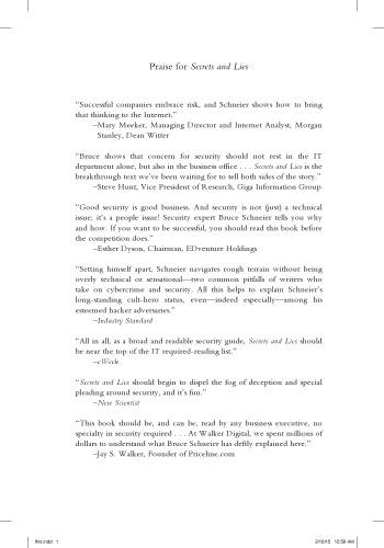 ﻿اسرار و دروغ ها: امنیت دیجیتال در یک جهان شبکه ای