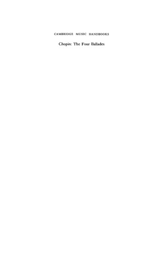 ﻿شوپن، چهار تصنیف