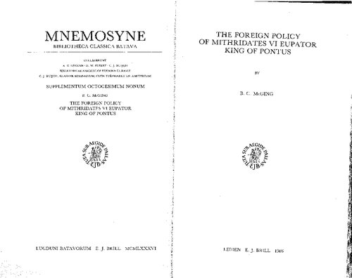 ﻿سیاست خارجی میتریدات ششم اوپاتور، پادشاه پونتوس