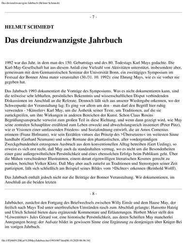 ﻿سالنامه انجمن کارل مه 1993