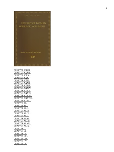 ﻿تاریخچه حق رأی زنان، جلد سوم