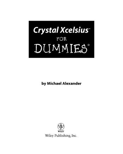 Crystal Xcelsius For Dummies