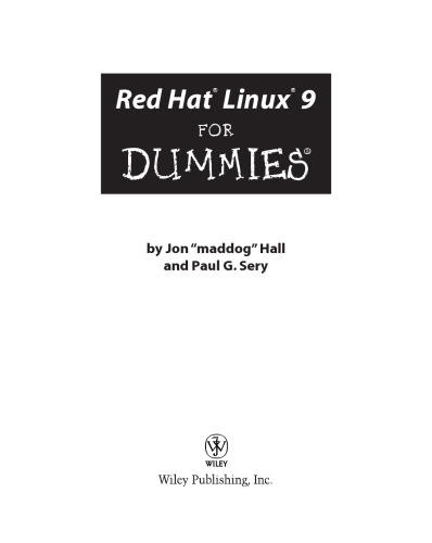 ﻿Red Hat Linux 9 برای Dummies