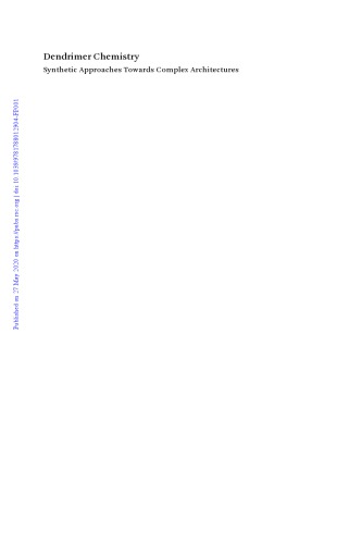 ﻿شیمی دندریمر: رویکردهای مصنوعی نسبت به معماری های پیچیده