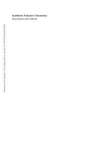 ﻿شیمی پلیمر مصنوعی: نوآوری ها و چشم انداز