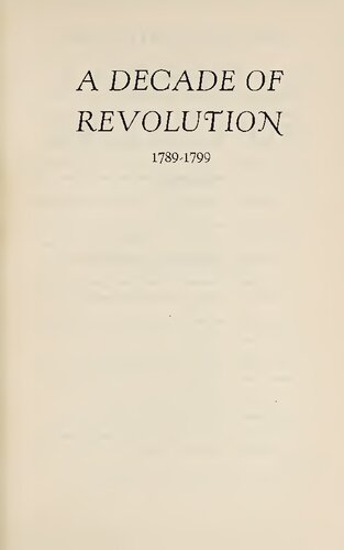 ﻿یک دهه انقلاب، 1789-1799