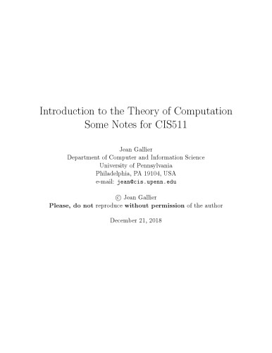 ﻿نکاتی در مورد زبان های رسمی ، اتوماتا ، محاسبه و پیچیدگی