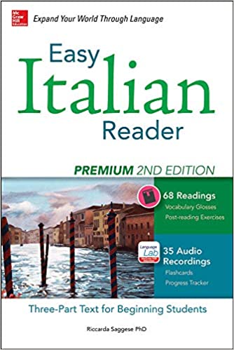 ﻿Easy Italian Reader، نسخه دوم ممتاز: متن سه قسمتی برای دانش آموزان مبتدی