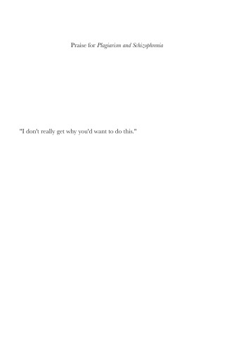 ﻿سرقت ادبی و اسکیزوفرنی