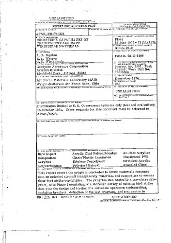 ﻿قابلیت های اعتصاب پرنده از مواد شیشه جلو اتومبیل شفاف