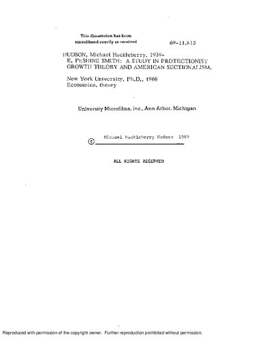 ﻿ای پشین اسمیت مطالعه ای در نظریه رشد حمایت گرایانه و بخش گرایی آمریکایی