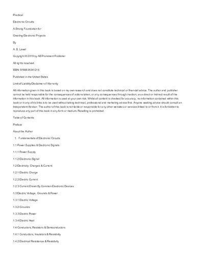 ﻿مدارهای الکترونیکی عملی: پایه ای قوی برای ایجاد پروژه های الکترونیکی مدارهای الکترونیکی عملی: پایه ای قوی برای ایجاد پروژه های الکترونیکی