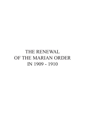 ﻿تجدید فرمان مریان در 1909 - 1910