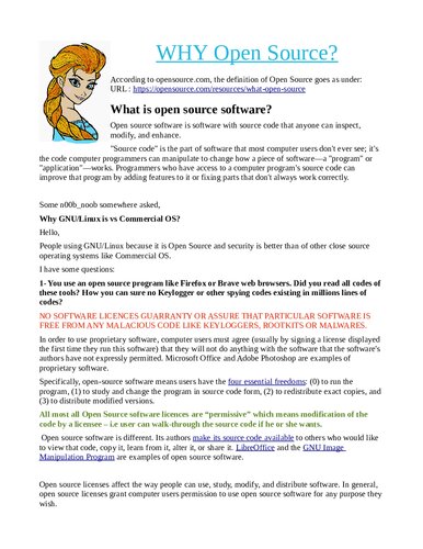 ﻿چرا منبع باز؟