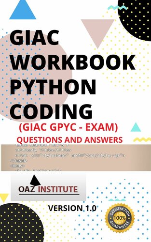 ﻿Giac Workbook Python Coding سوالات و پاسخ های امتحانی Gpyc