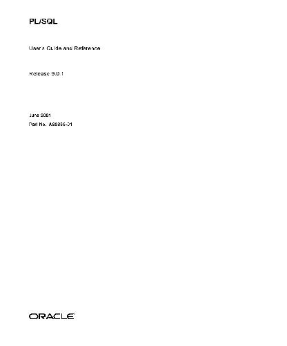 PL / SQL راهنمای کاربر و مرجع