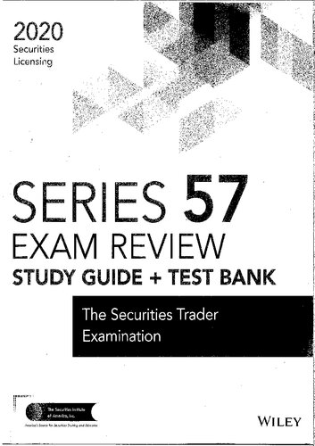 ﻿بررسی آزمون صدور مجوز Wiley Series 57 Securities 2020 + بانک تست: آزمون معامله گر اوراق بهادار