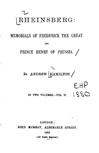 ﻿راینسبرگ: یادبود فردریک بزرگ و شاهزاده هنری پروس