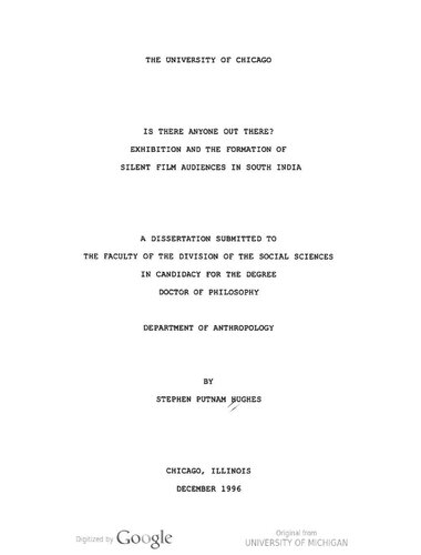 ﻿آیا کسی آنجا هست؟: نمایشگاه و شکل گیری مخاطبان فیلم صامت در جنوب هند