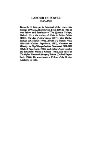 ﻿کار در قدرت، 1945-1951