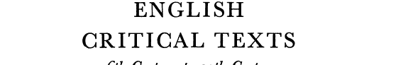 ﻿متون انتقادی انگلیسی: قرن 16 تا قرن 20