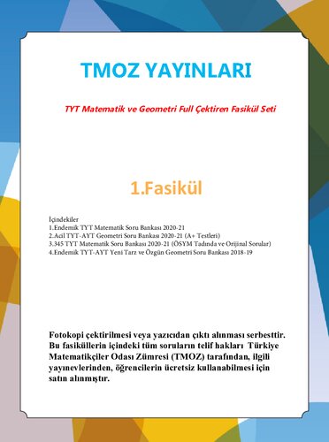 ﻿TMOZ TYT ریاضیات-جهنم 1 امکانات