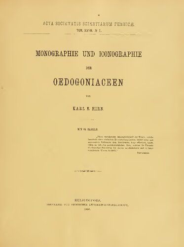 ﻿مونوگرافی و شمایل نگاری Oedogonaceae