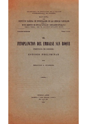 ﻿فیتوپلانکتون مخزن سان روک (استان کوردوبا)