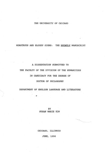 ﻿نشانه های هیولایی و خونین: نسخه خطی Beowulf