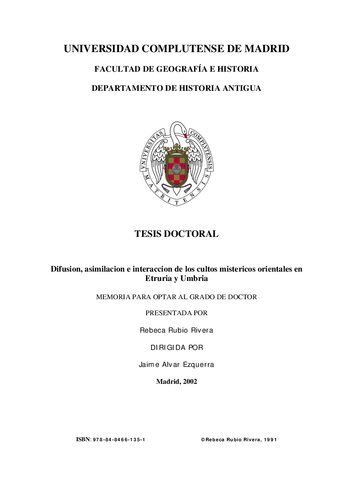 ﻿انتشار، جذب و تعامل فرقه های اسرارآمیز شرقی در اتروریا و آمبریا