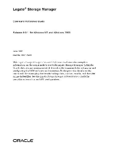 دستورالعمل دستورالعمل دستورالعمل مدیریت ذخیره سازی Legato