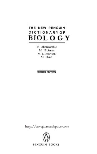 ﻿فرهنگ لغت زیست شناسی جدید پنگوئن (8ed)