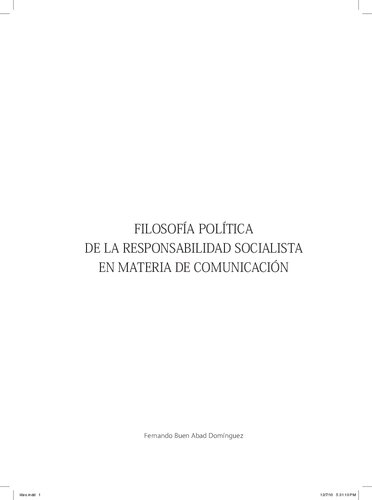 ﻿فلسفه سیاسی مسئولیت سوسیالیستی در ارتباطات