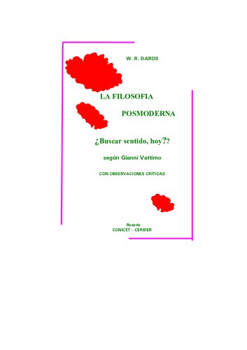 ﻿فلسفه پست مدرن از نظر جیانی واتیمو.