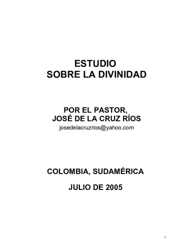 ﻿مطالعه در مورد الوهیت