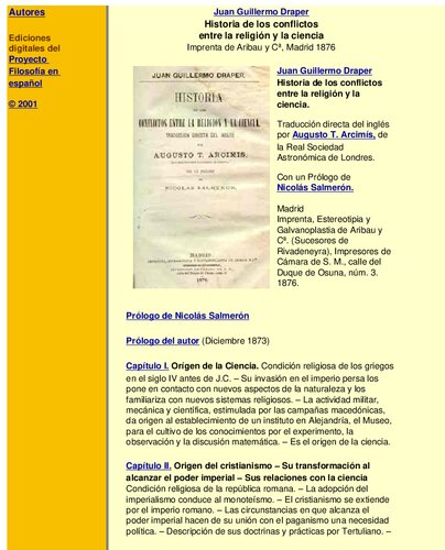 ﻿تاریخ تعارضات بین دین و علم (1876)