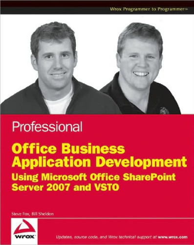 ﻿توسعه نرم افزار تجاری حرفه ای آفیس: استفاده از Microsoft Office SharePoint Server 2007 و VSTO ()