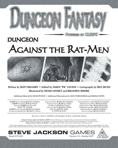﻿بازی نقش آفرینی فانتزی Dungeon: Dungeon - Against the Rat Men