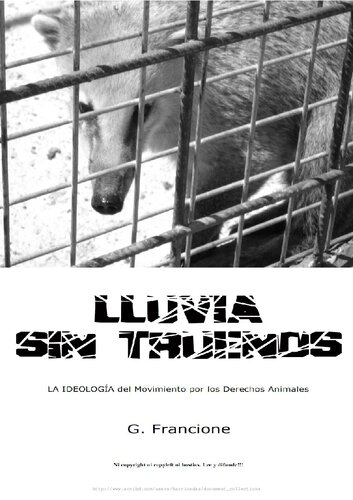 ﻿باران بدون رعد و برق ایدئولوژی جنبش حقوق حیوانات