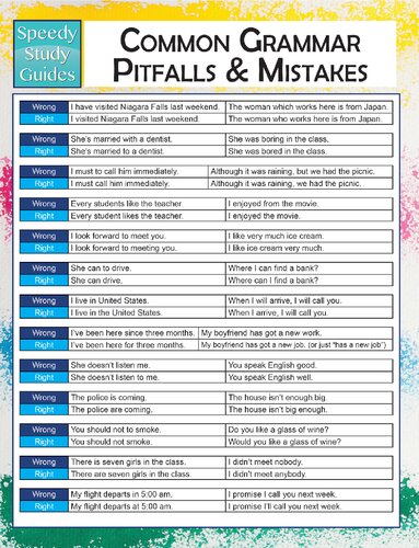 ﻿مشکلات و اشتباهات رایج گرامر (راهنماهای مطالعه سریع)