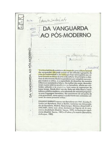 ﻿از آوانگارد تا پست مدرنیسم