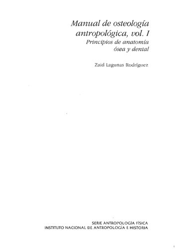 ﻿کتاب راهنمای استخوان شناسی انسان شناسی